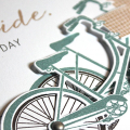 Bicycles for Two Wedding Card - detail
