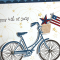 4th of July Bicycle Card