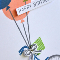 Balloon Lift Birthday Card Detail