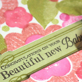 Beautiful Baby Card - detail