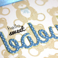 Sweet Baby Bear Card - detail