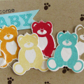 Welcome Baby Teddies card