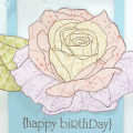 Supplies
All supplies Papertrey Ink unless otherwise noted.
Stamps: Year of Flowers: Rose, Birthday Bash Sentiments;
Ink/Card Stock: White, Spring Rain;
Other: Pretty Pastels pattern paper,...