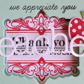 Thank You Teacher card - detail