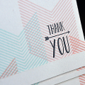 Chevron Thank You Card Detail