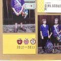 Hana's Back to School Scrapbook Page