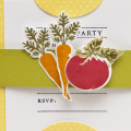 Supplies

Stamps: Vegetable Garden, Table Service, By Invitation
Ink: true black, orange zest, simply chartreuse, ripe avocado, pure poppy
Cardstock: white, simply chartreuse
Patterned Paper:...