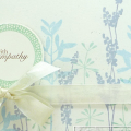 Supplies
Stamps: Life, Bigger than Life, Tag Its #5 (PTI);
Ink/Card Stock: Sage, Wisteria, Bashful Blue (SU); Chocolate, White, Rustic White (PTI);
Other: Vanilla Seem Binding (SU); Limitless...