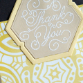 Thank You embossed card