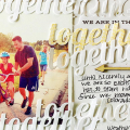 We are in this together - scrapbooking layout