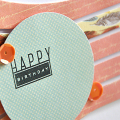 Happy Birthday Stripes Card Detail