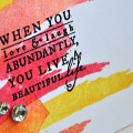Love & Laugh Abundantly Card Detail