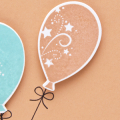 Supplies

Stamps: Balloon Bash
Ink: smokey shadow, hawaiian shores, melon berry
Cardstock: white, melon berry
Dies: Balloon Bash