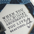 Beautiful Life Card - detail