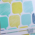 You're Super! hand stamped background Card