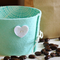 Reversible Coffee Cozy Side Two