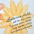 Leaves Fall Card Detail