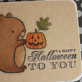 Halloween Squirrel Card - detail