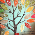 Stitched Love Tree Card