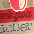 Thank You Teacher Card - detail