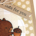 Nut For You Squirrel Card - detail