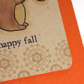 Happy Fall Squirrel Card - detail