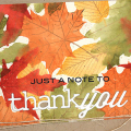 Autumn Note of Thanks Card