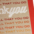 Thank You For All You Do Card - detail