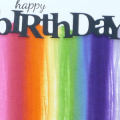 Supplies
All supplies Papertrey Ink unless otherwise noted.
Stamps: Wonderful Words: Birthday;
Ink/Card Stock: White, Pure Poppy, Orange Zest, Harvest Gold, New Leaf, Blueberry Sky, Royal...
