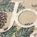 Joyful Pinecones Card - detail