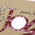 Peace, Love & Joy Snow Drifts Card - detail