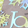 Spread Joy Snowflakes Card - detail