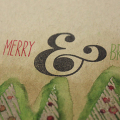Merry & Bright Trees Card - detail