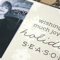 Holiday Joy Photo Card - detail