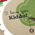 I Love You Kiddo Card - detail