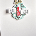 Merry & Bright Embellished Card