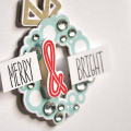 Merry & Bright Embellished Card Detail