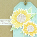 Supplies
All supplies Papertrey Ink unless otherwise noted.
Stamps: Simple Sunflower, Around About Sentiments;
Ink/Card Stock: Soft Sky (SU); White, Kraft, Harvest Gold, Summer Sunrise, New...