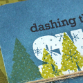 Dashing Through the Snow Card - detail