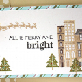 Merry & Bright City Scene Card