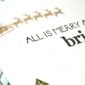 Merry & Bright City Scene Card - detail