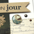 Bon Jour Collage Card - detail