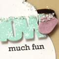 Snow Much Fun Card - detail