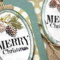 Rustic Christmas Card & Tag - detail