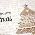 Merry Little Christmas Tree Card - detail