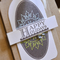 Happy Holidays Tag Card Detail
