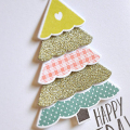 Happy Holiday Tree Card Detail