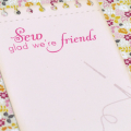 Sew Glad that we are Friends detail