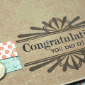 Congratulations You Did It Card - detail
