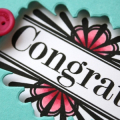 Boutique Borders: Congrats close up